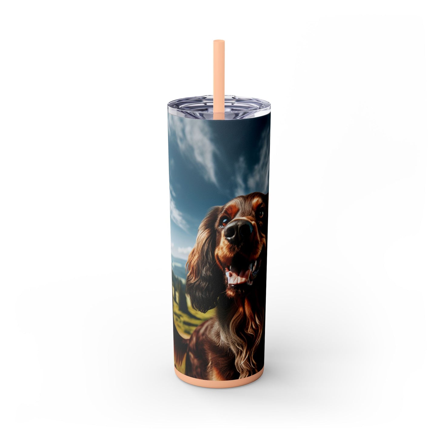 Skinny Tumbler with Straw – 20 oz Stainless Steel Cup
