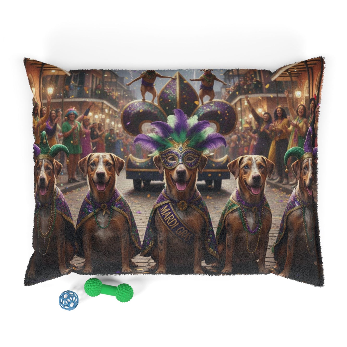 Mardi Gras Dog Parade Pet Bed
