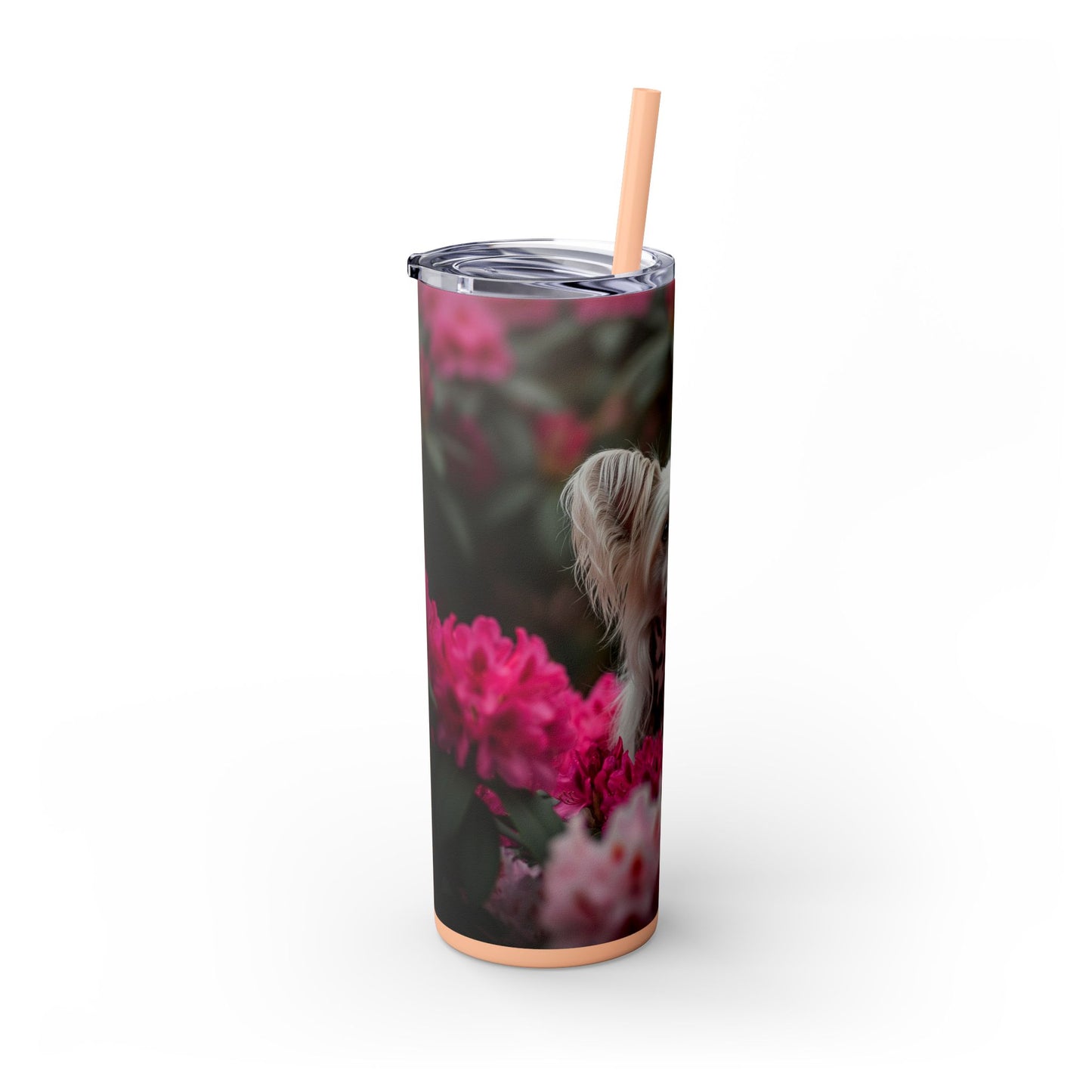 Skinny Tumbler with Straw – 20 oz Stainless Steel Cup