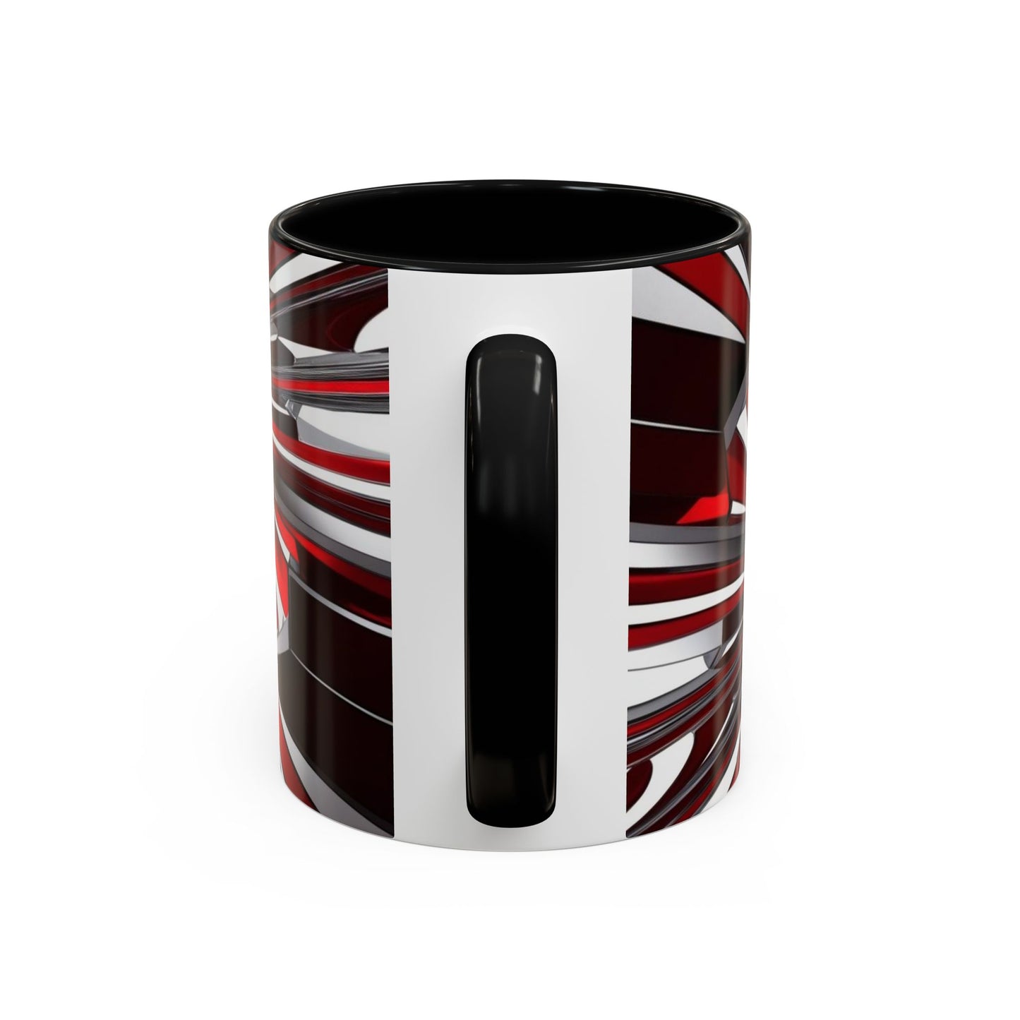 Optical Illusion Accent Mug – Ceramic Coffee Cup