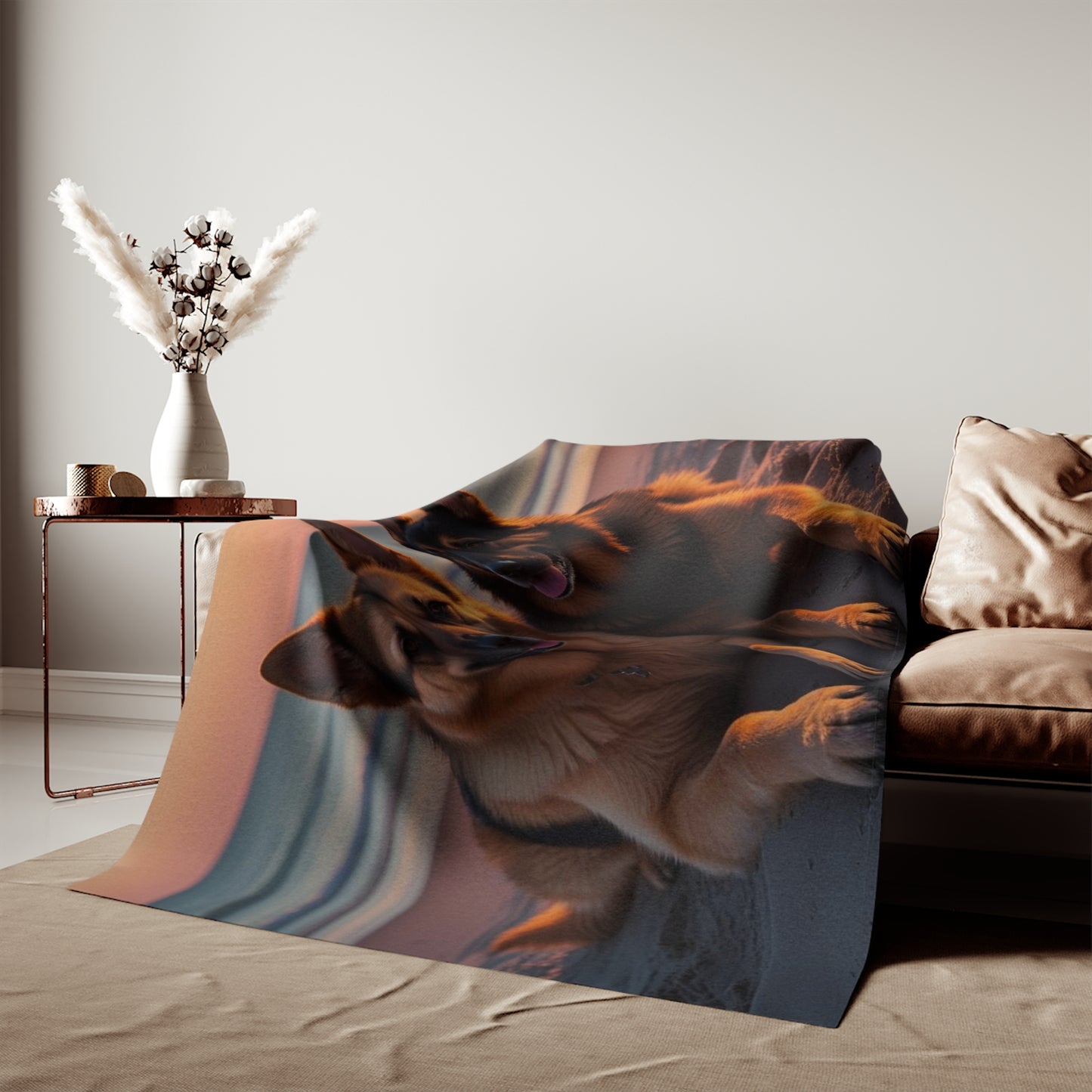 German Shepherd Love Sweatshirt Blanket