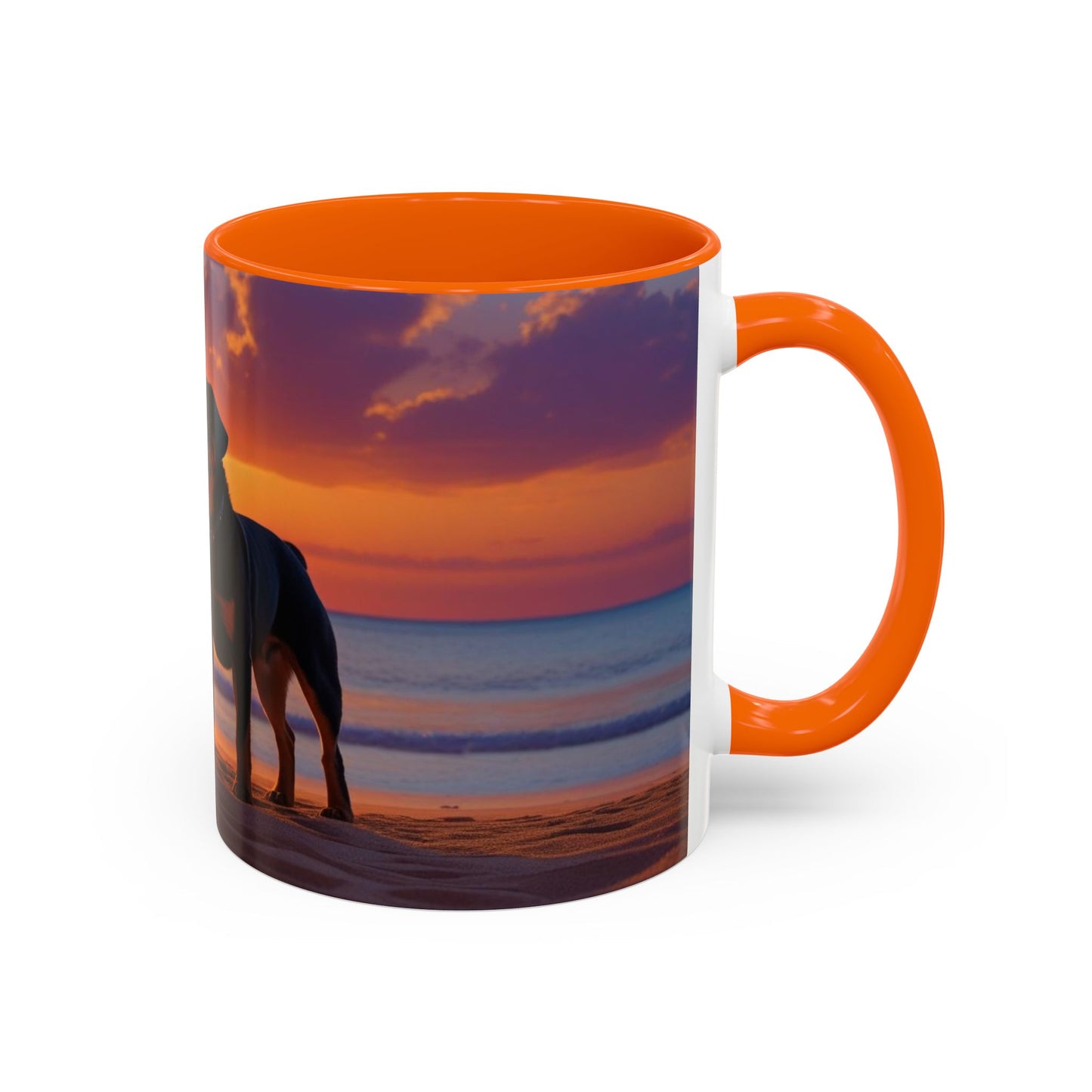 Rottweiler Love Accent Coffee Mug - Perfect Gift for Dog Lovers