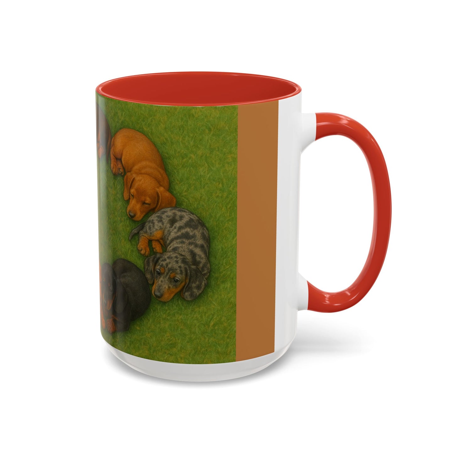 Dachshund puppies Accent Coffee Mug - Perfect Gift for Dog Lovers