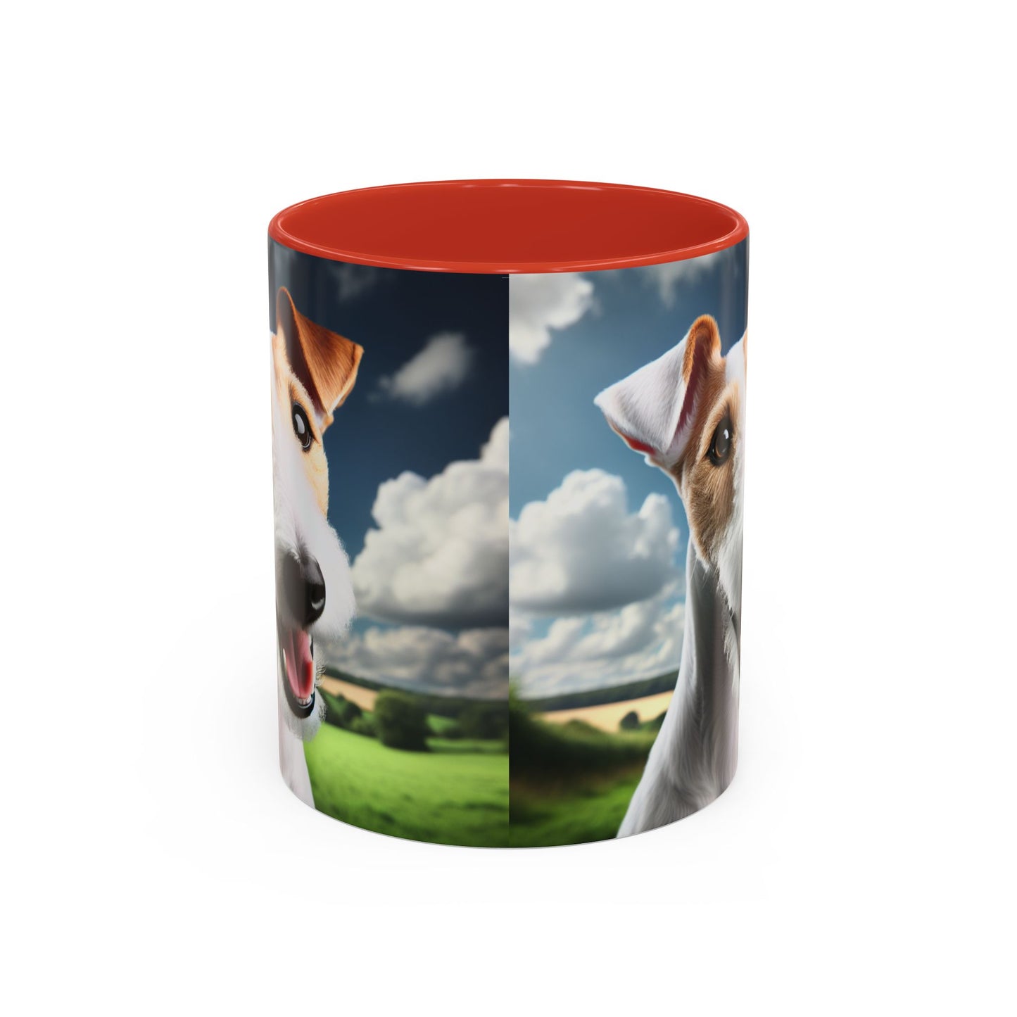 Taza de café con diseño de Fox Terrier de pelo liso: el regalo perfecto para los amantes de los perros.