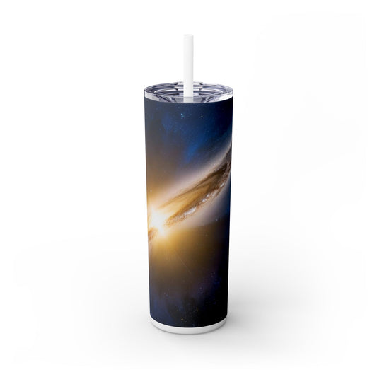 North Star Skinny Tumbler with Straw, 20oz
