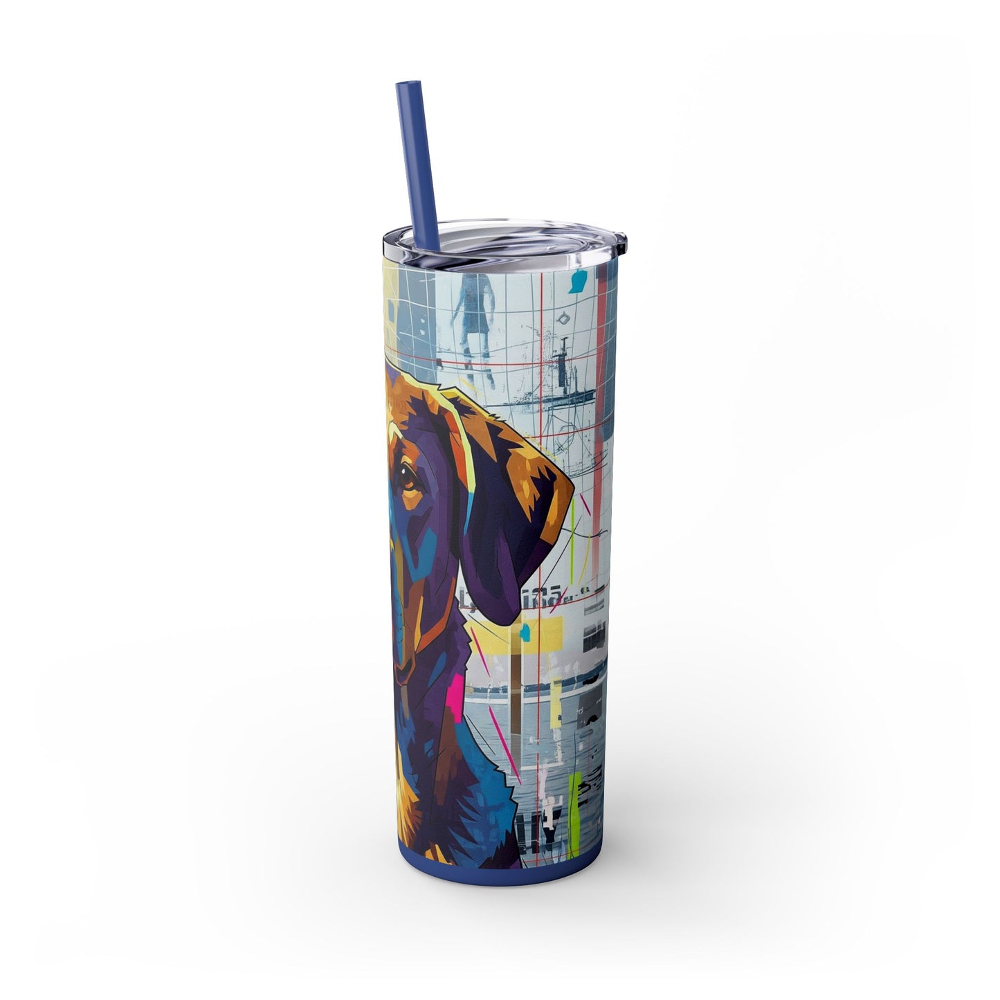 Skinny Tumbler with Straw – 20 oz Stainless Steel Cup