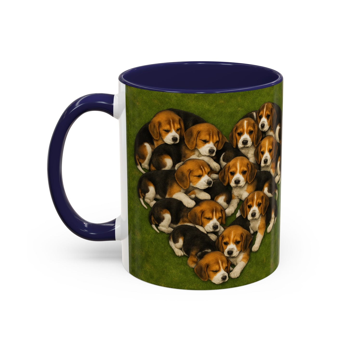 Beagle puppies Accent Coffee Mug - Perfect Gift for Dog Lovers