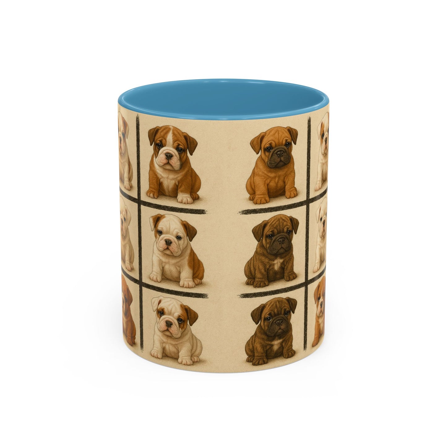 Bulldog puppies Accent Coffee Mug - Perfect Gift for Dog Lovers