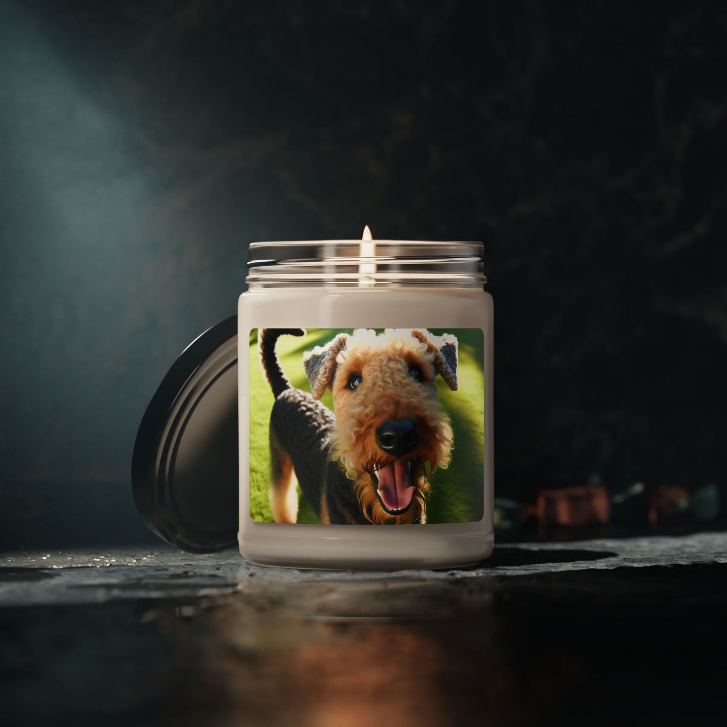 Airedale Terrier- Scented Soy Candle, 9oz