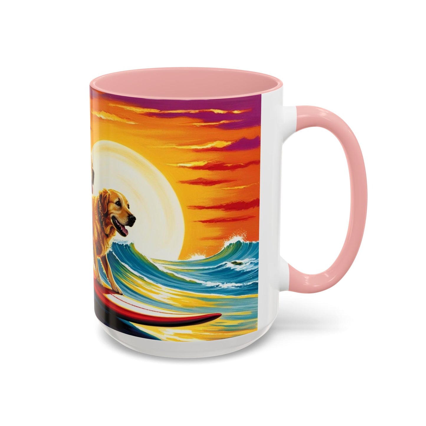 Taza de café con detalles de Surf Dogs: el regalo perfecto para los amantes de los perros
