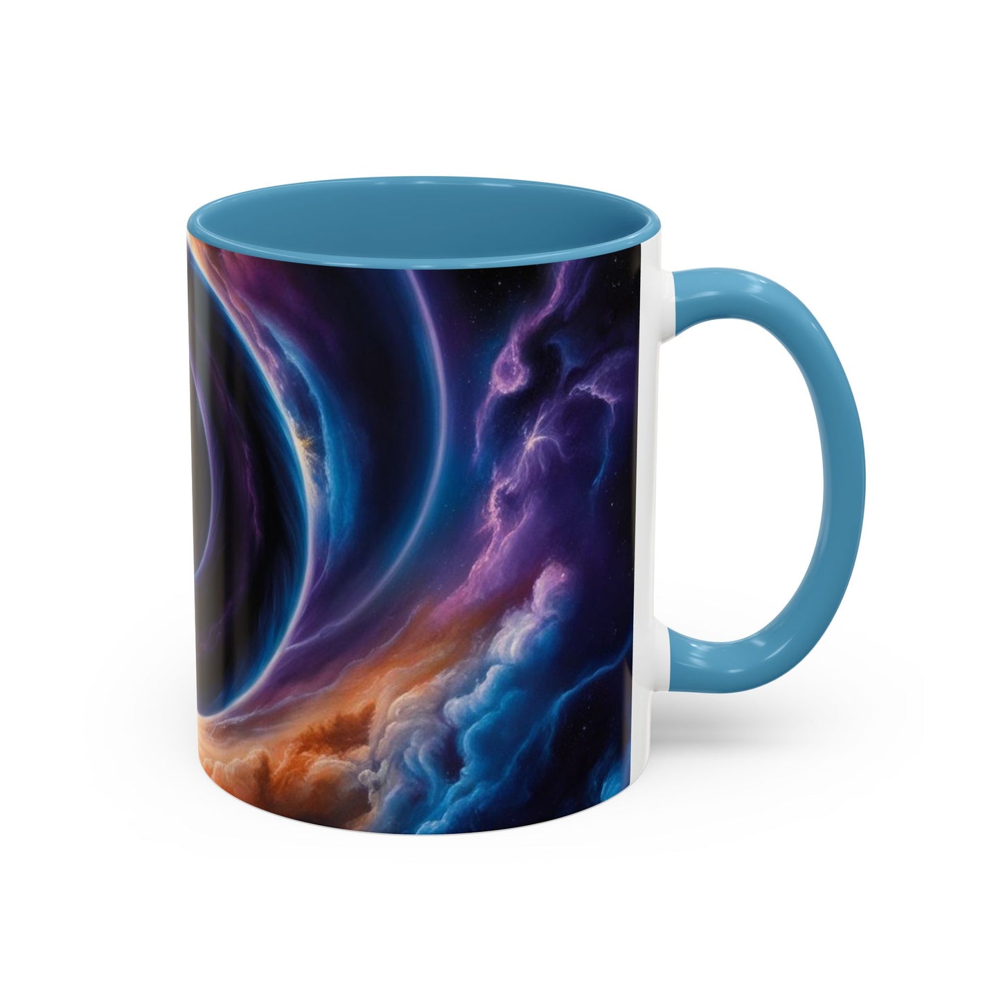 Optical Illusion Accent Mug – Ceramic Coffee Cup