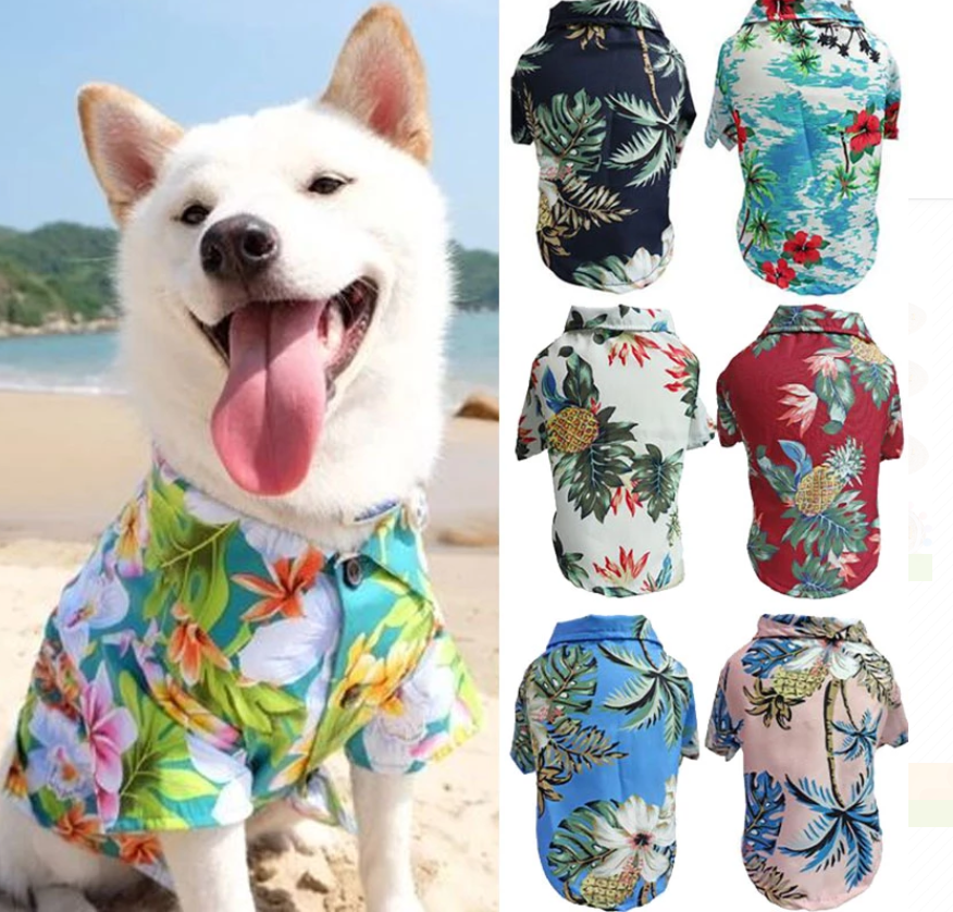 Camisas hawaianas para mascotas