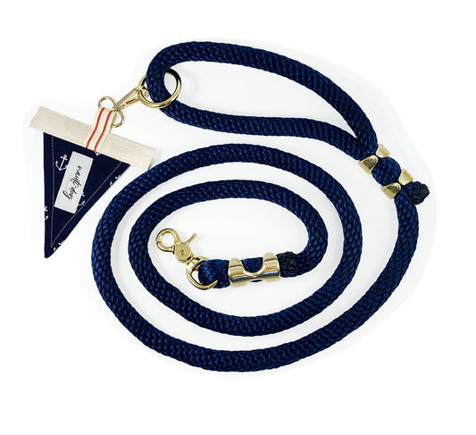 Laisse pour chien en corde de qualité supérieure Anchors Away Nautical