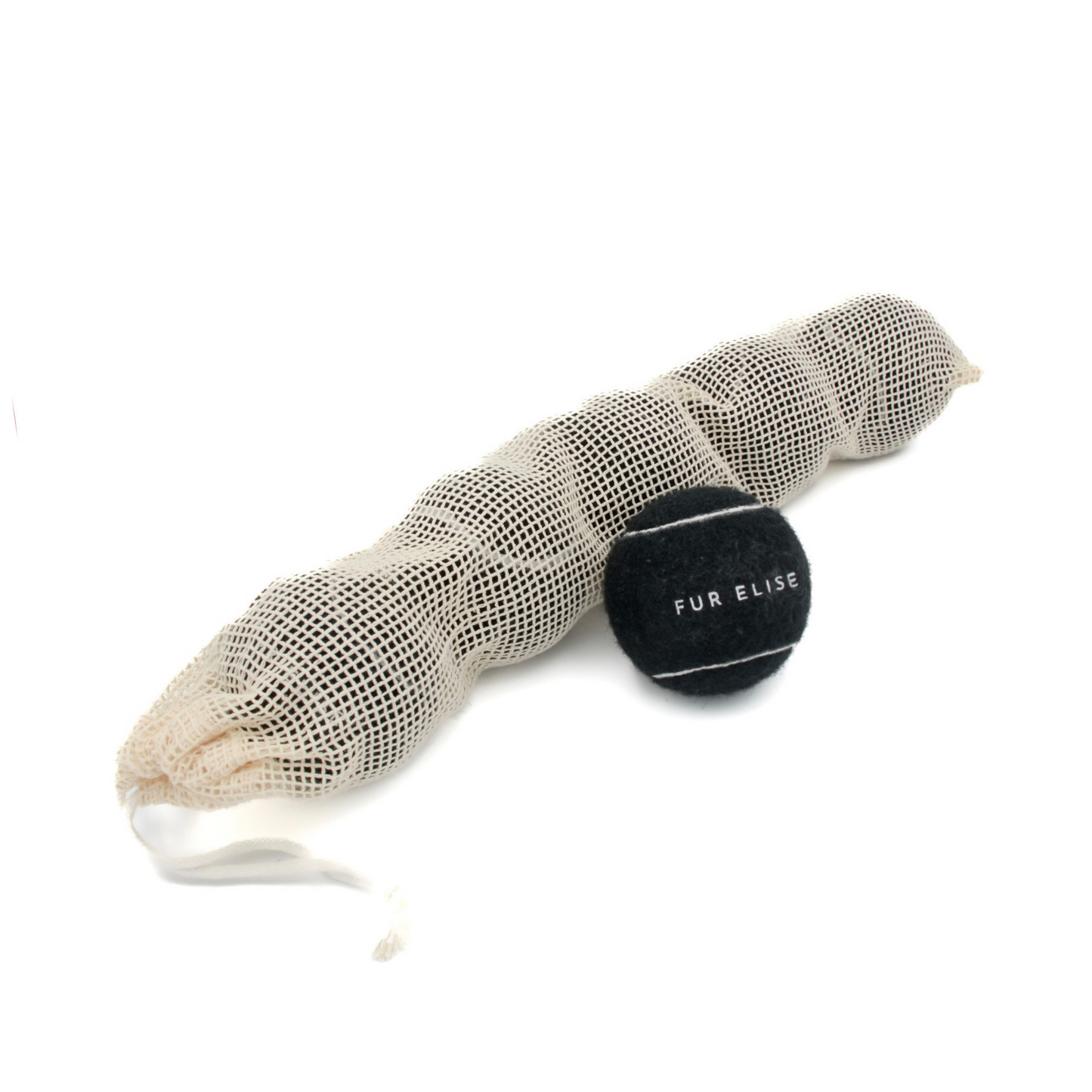 Lot de 5 balles de tennis classiques - Noir