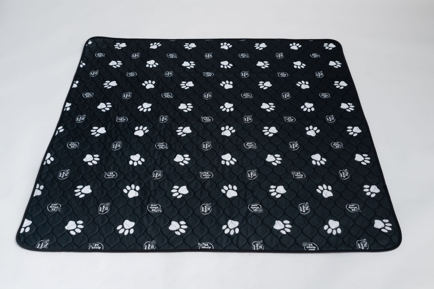 Almohadilla/alfombrilla antideslizante con diseño de huellas de patas en blanco y negro (paquete de 2)