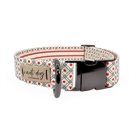 Collier pour chien Betsy Ross vintage avec boucle étoile américaine patriotique et martingale