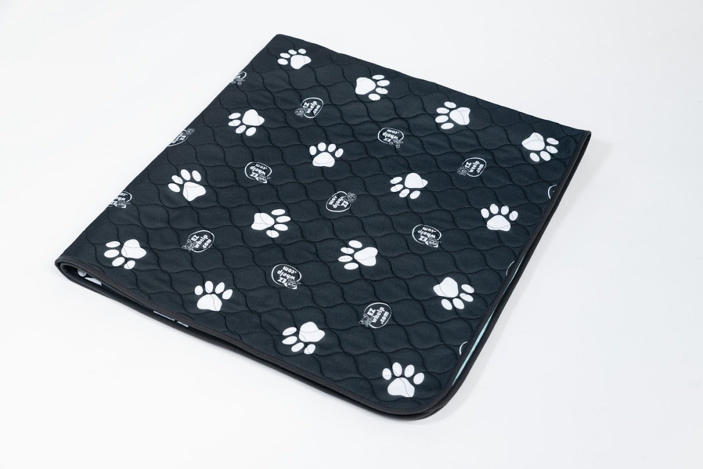 Almohadilla/alfombrilla antideslizante con diseño de huellas de patas en blanco y negro (paquete de 2)
