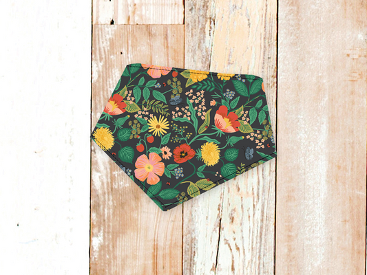 "Black Poppy" Dog Bandana
