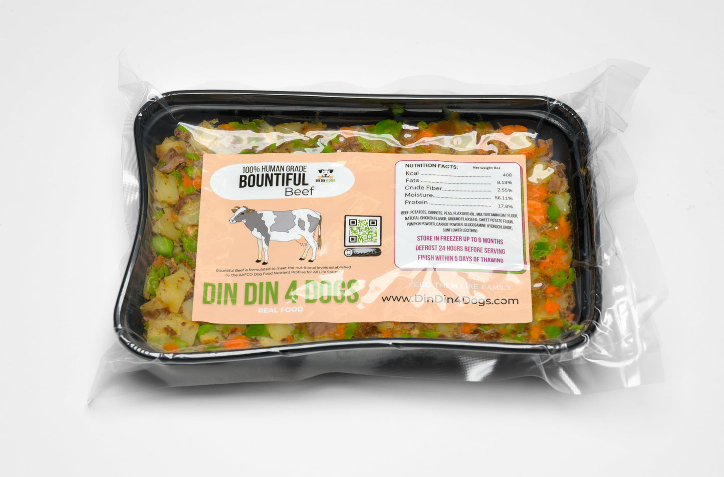 Carne abundante: la caja incluye 24 comidas de 8 oz