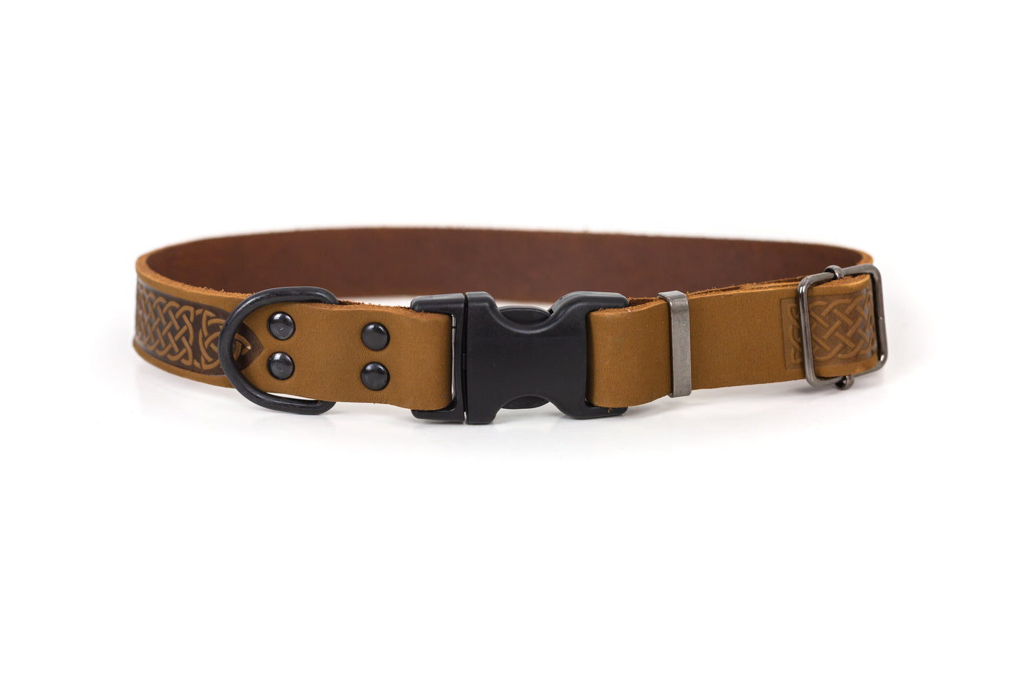 Collar para perro de cuero marrón tierra Celtic Sport