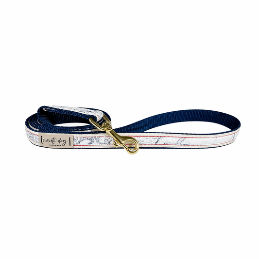 Laisse pour chien Carta Marina Light Vintage Nautical Toile Ribbon
