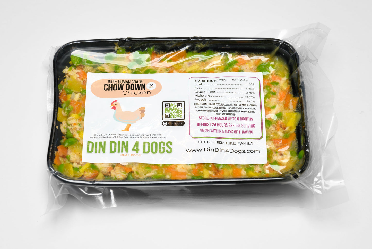 Assortiment poulet et dinde - la boîte contient 24 repas de 225 g