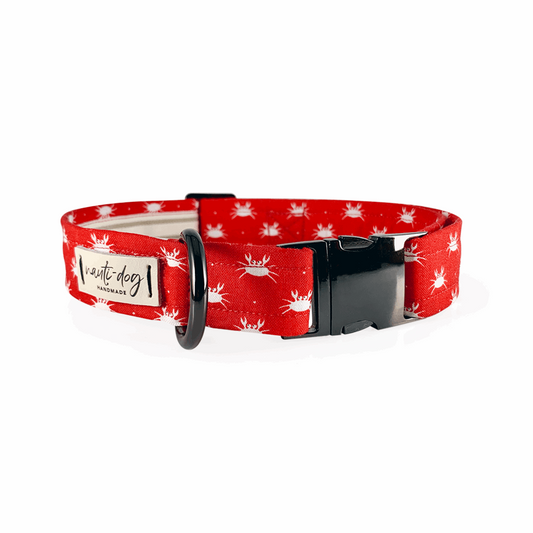 Collier pour chien Crabby Red Maryland Crab Coastal Buckle &amp; Martingale