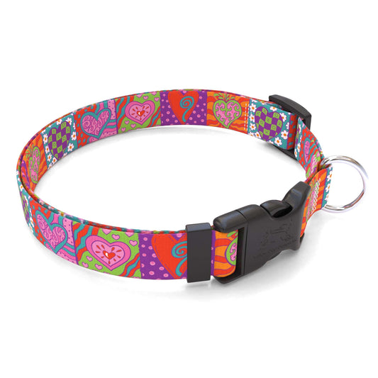 Collier pour chien personnalisé Crazy Hearts