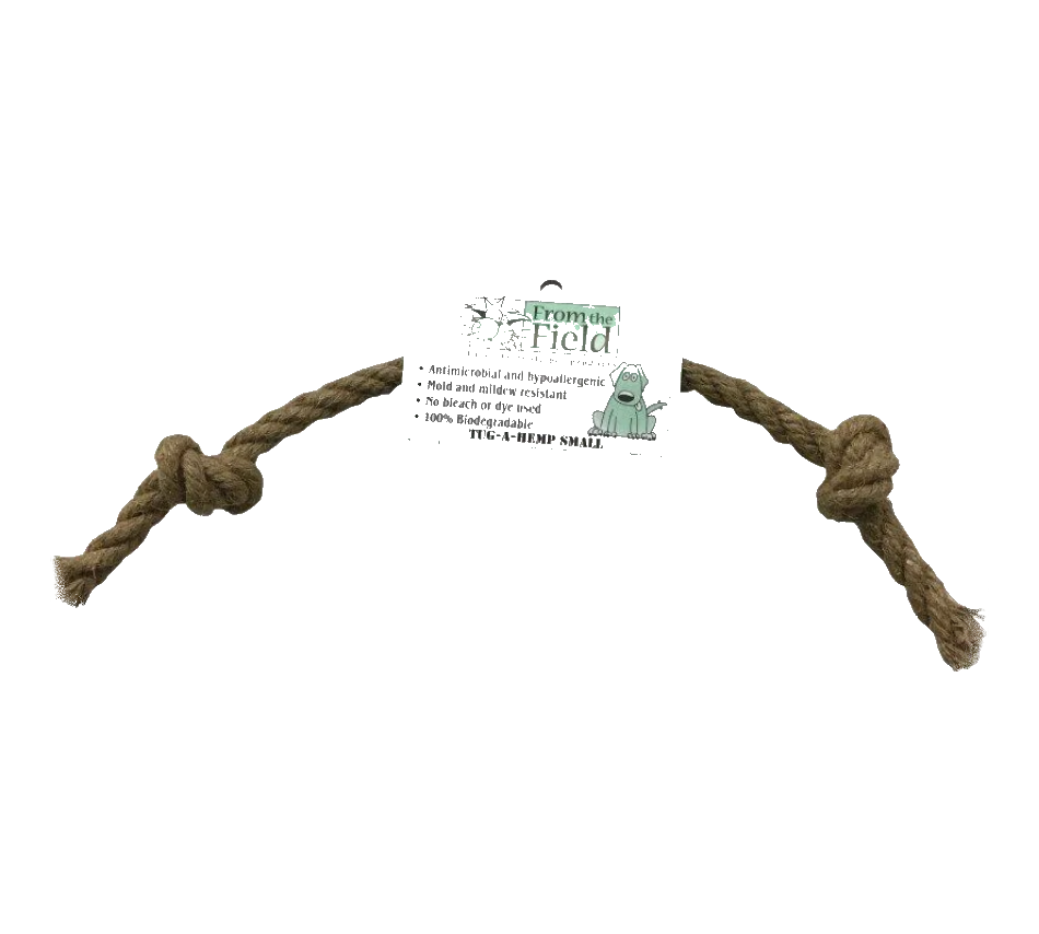JUGUETE DE TIRAR PARA PERROS DE CÁÑAMO NATURAL 
