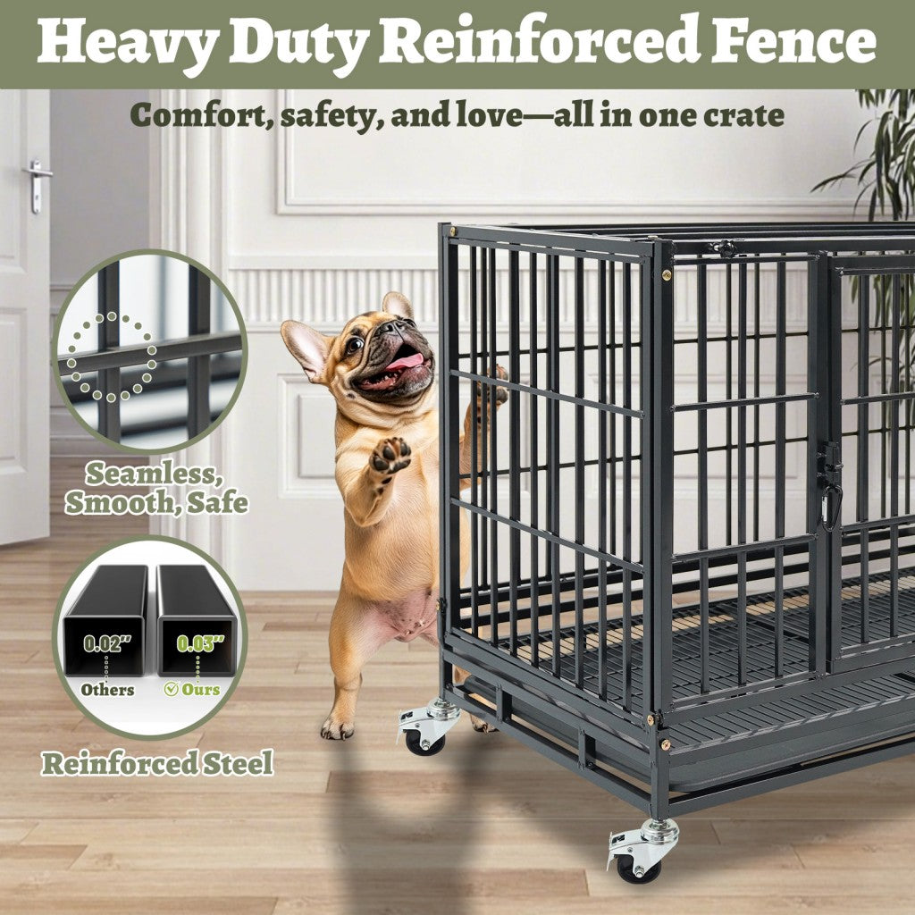 Niche pour chien robuste empilable de 37 pouces 371D04 