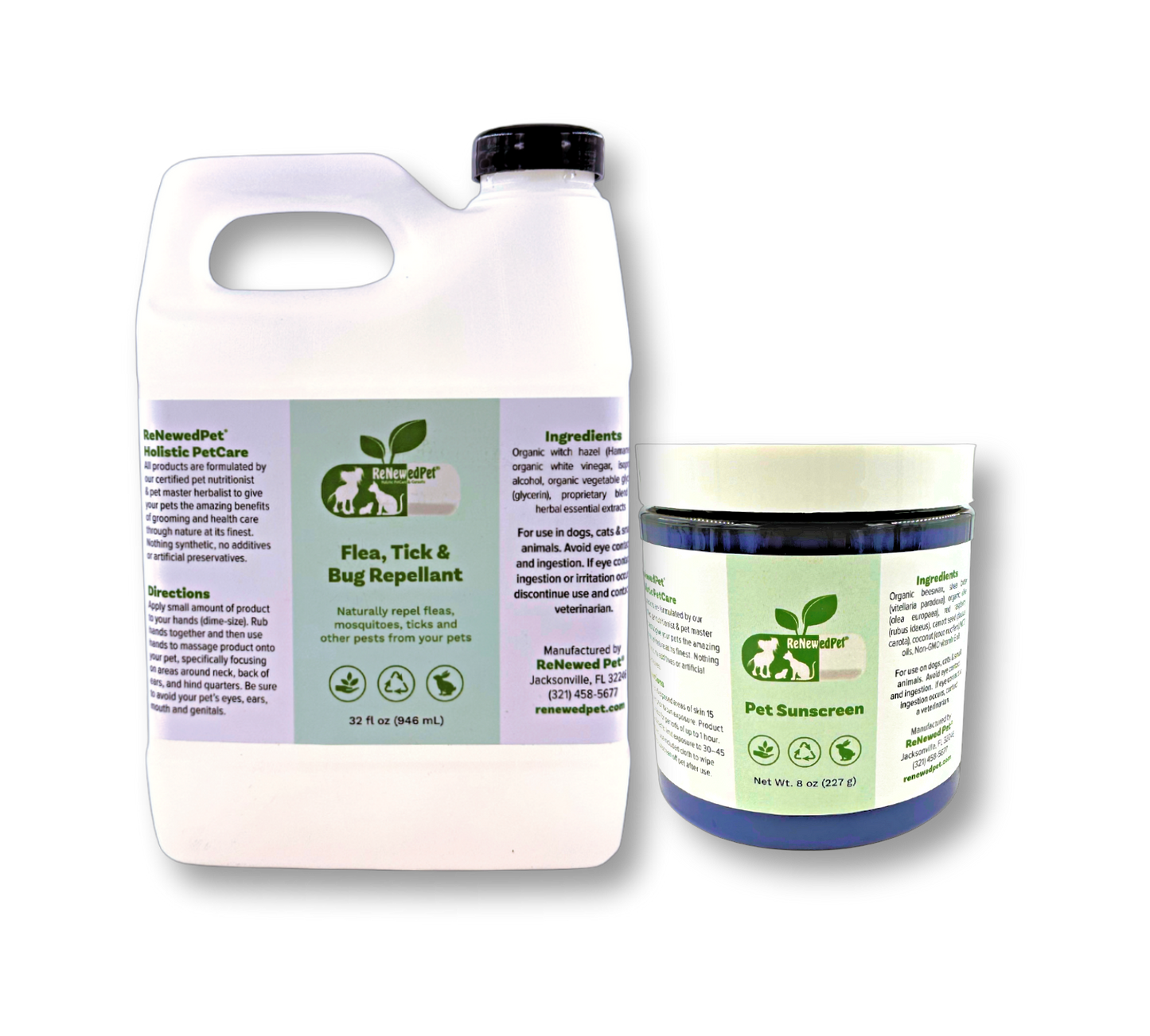 KIT DE SÉCURITÉ EXTÉRIEURE / Crème solaire et répulsif anti-puces/tiques/insectes 