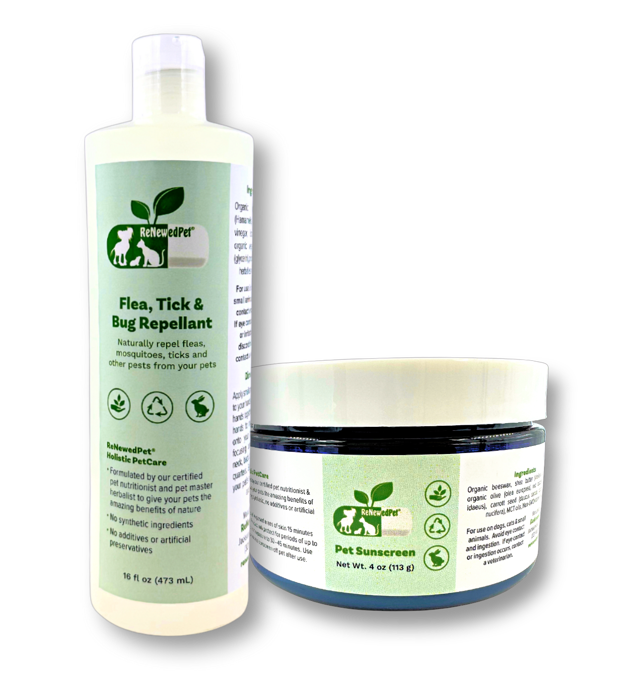 KIT DE SÉCURITÉ EXTÉRIEURE / Crème solaire et répulsif anti-puces/tiques/insectes 