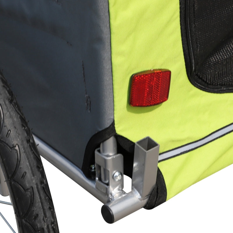 Remolque de bicicleta para perros con suspensión