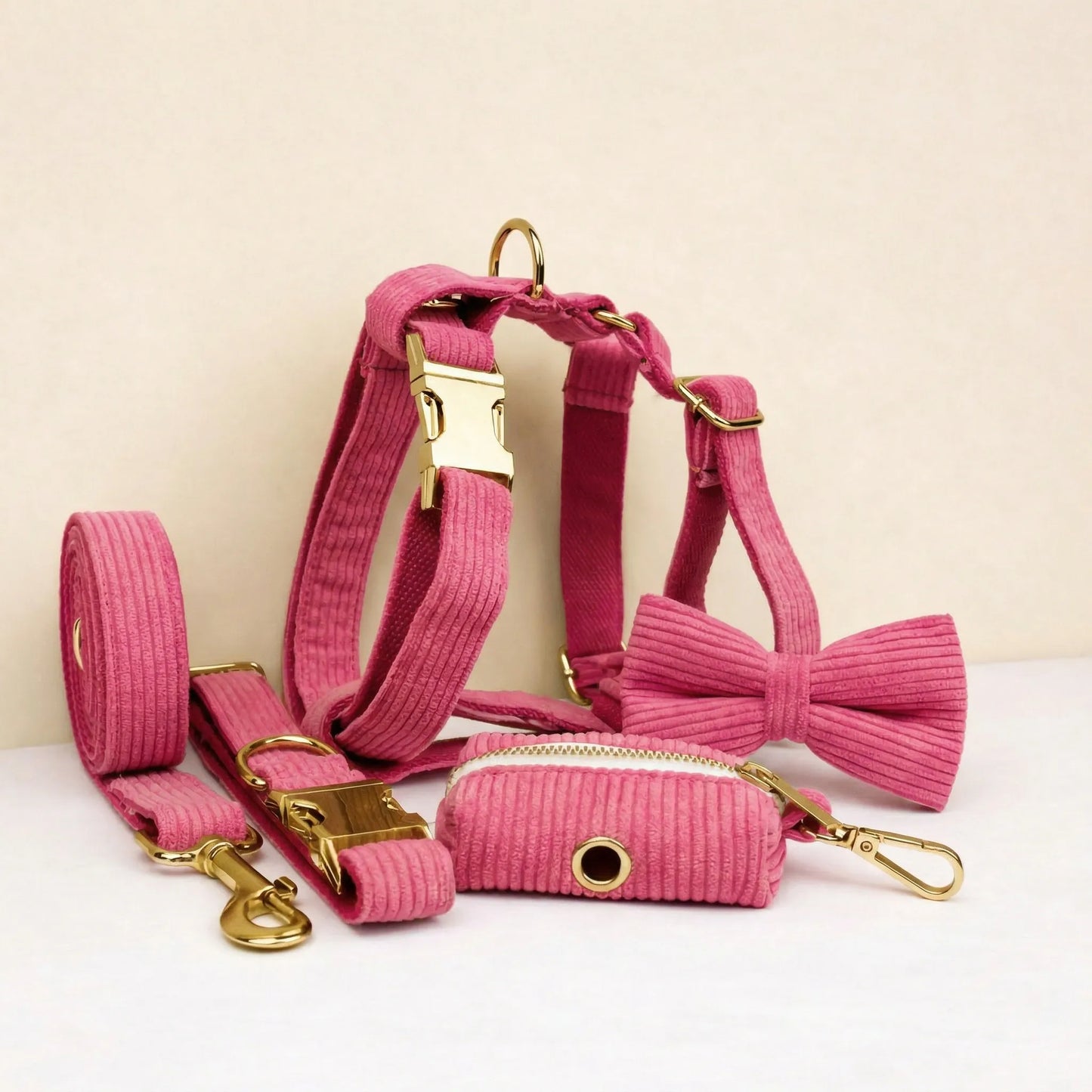 Conjunto clásico de pana roja personalizado