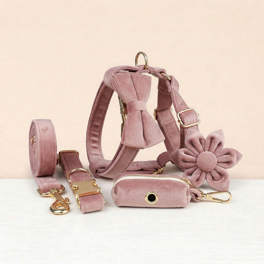 Ensemble classique personnalisé en velours violet clair