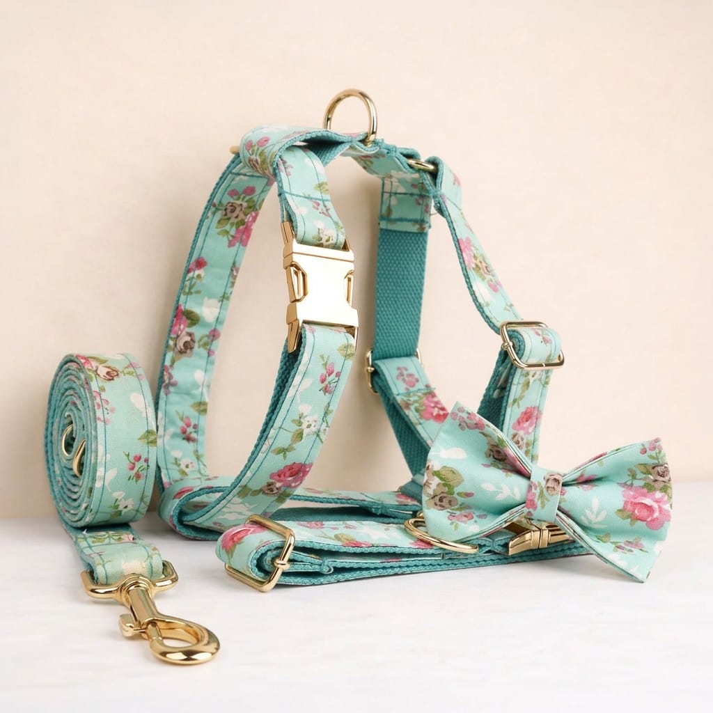 Conjunto clásico floral personalizado de Blue Blossom