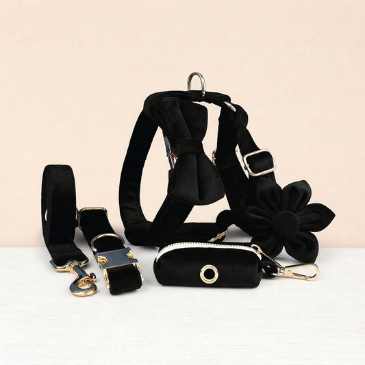 Ensemble classique personnalisé en velours noir
