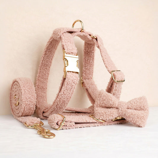 Ensemble classique rose ours en peluche personnalisé