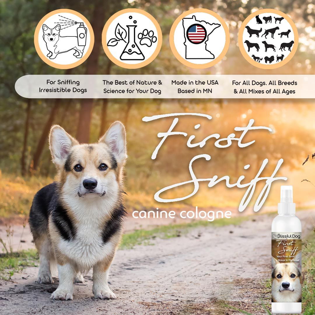 Eau de Cologne pour chien First Sniff - Votre première odeur reste gravée dans ma mémoire 