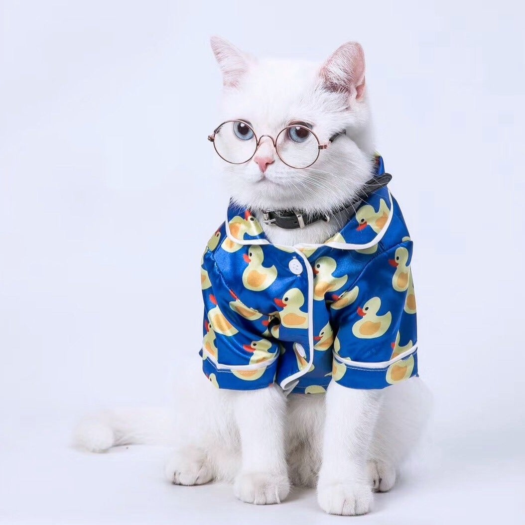 Pijama de seda de pato para mascotas