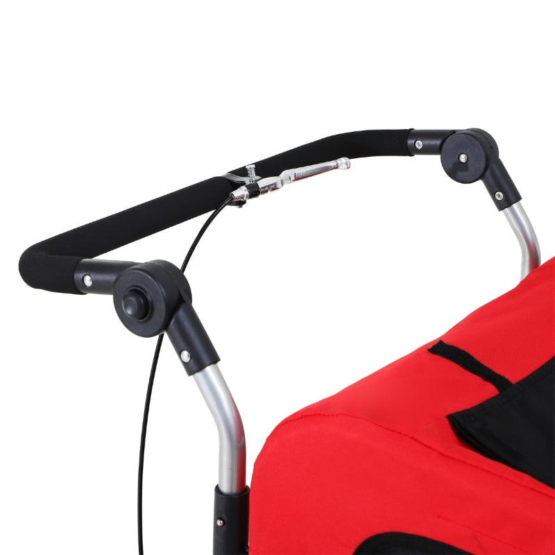 Remolque de bicicleta para perros con suspensión