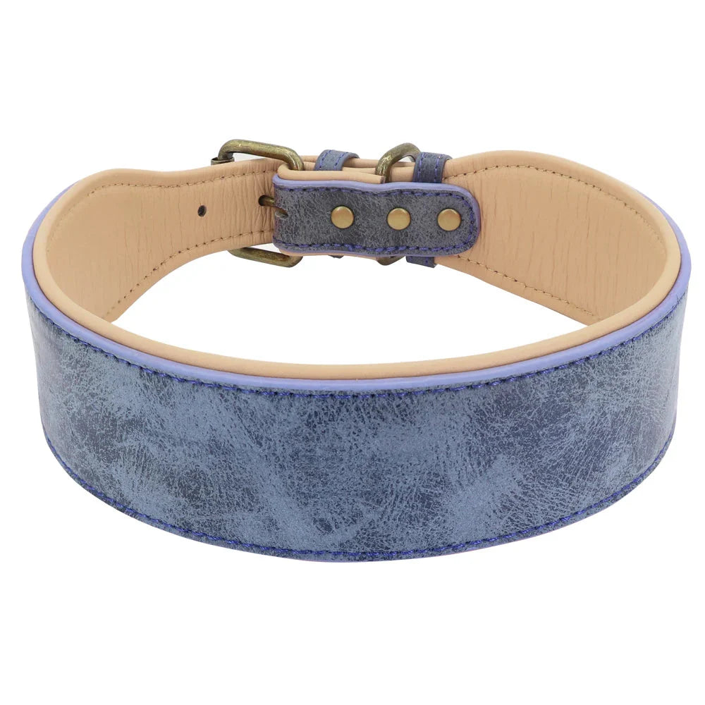 Collier Large Luxe - Cuir rembourré pour grands chiens