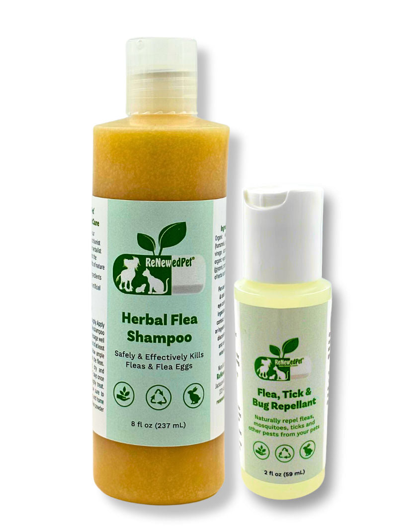 FLEA-X KIT: Champú antipulgas, repelente de pulgas y garrapatas