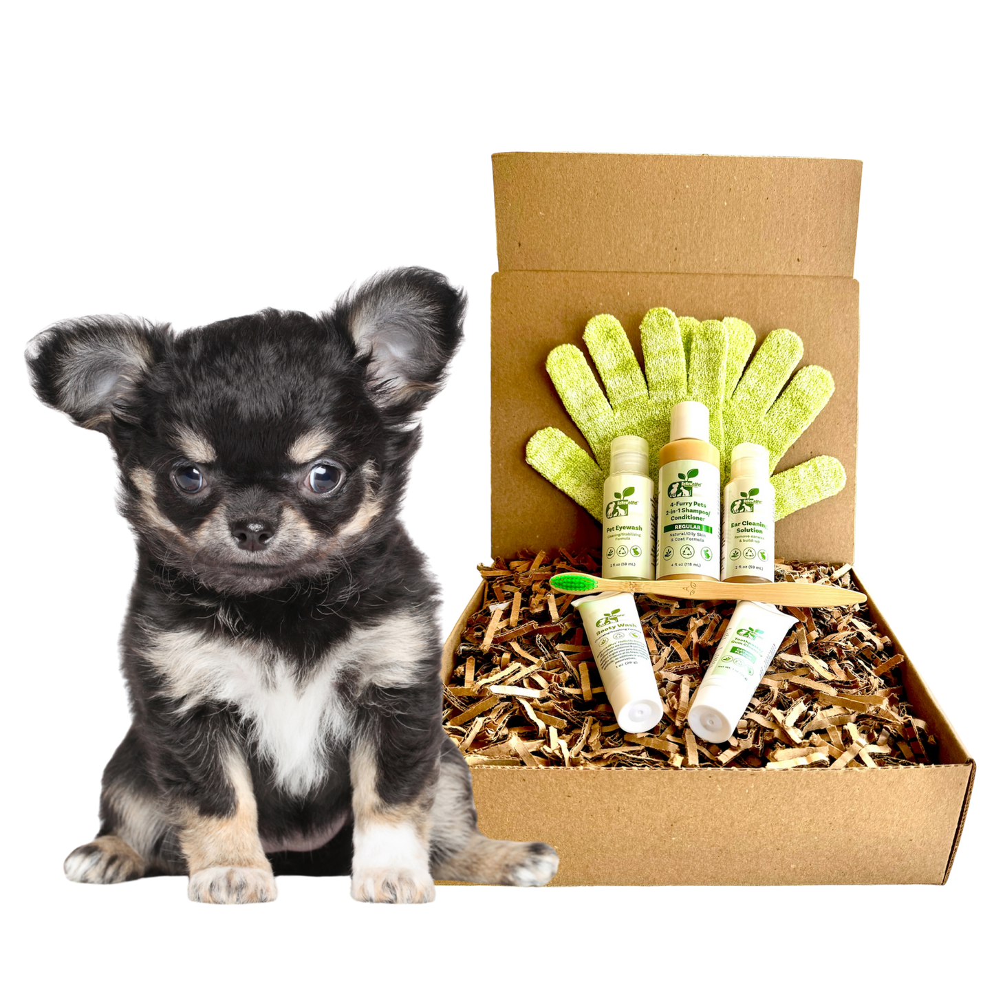 4-PERROS PELUDOS *KIT DE ASEO SENSIBLE