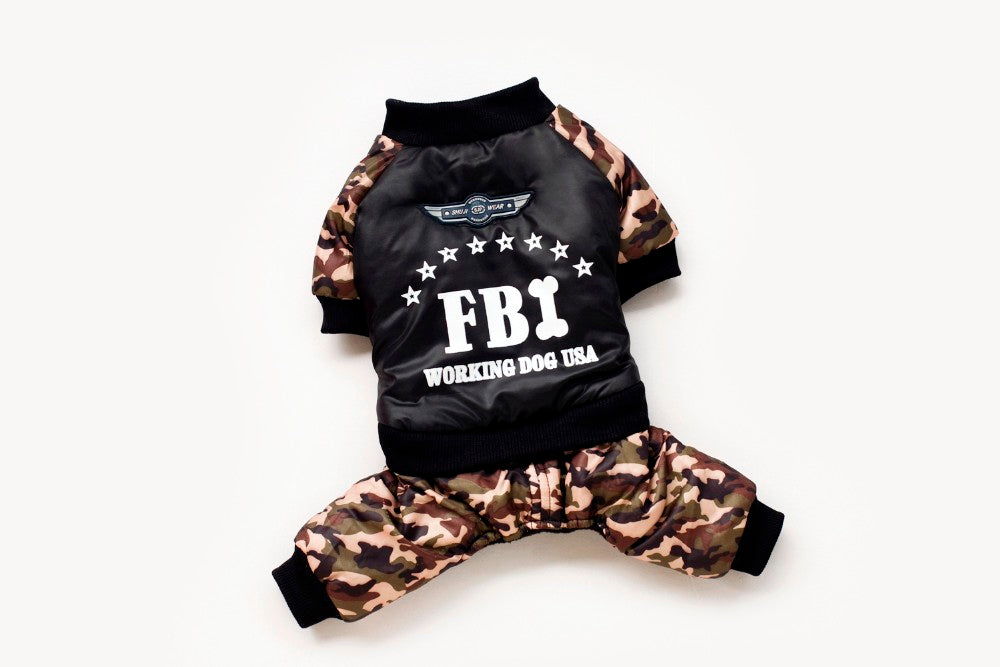Abrigo de camuflaje del FBI | Pantalones de mono