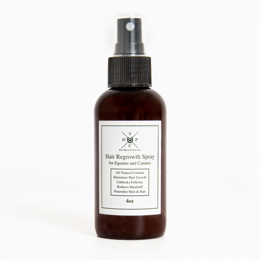 Spray para el crecimiento del pelo de perros y caballos