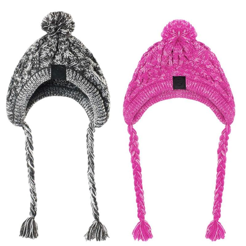 Gorros de punto cálidos para mascotas con bola esponjosa para otoño e invierno 
