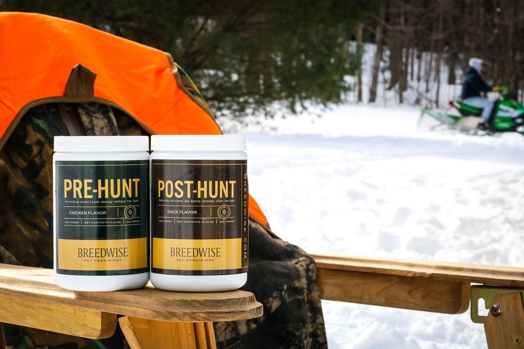 Breedwise Pre &amp; Post-HUNT - Masticables blandos para perros - Paquete