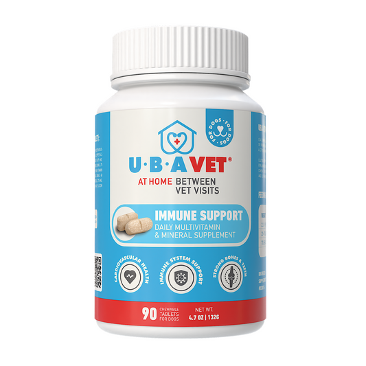 UBAVET Immune Support Daily Multi-Vitamin & Mineral Tablets for Dogs – 90 ct