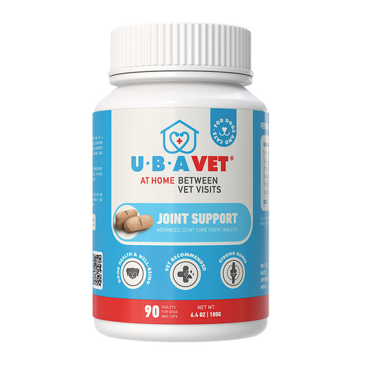 Comprimidos masticables UBAVET Joint Support Advanced Joint Care para perros y gatos